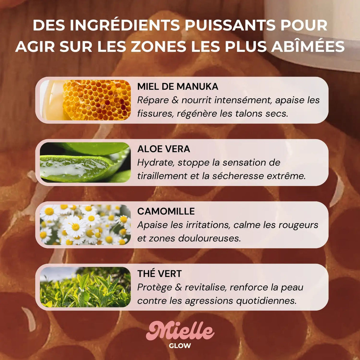 🍯 HoneyBalm™ – Baume Hydratant au Miel pour les pieds